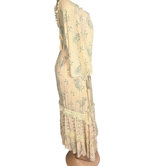 Zury Boho Paisley Metallic Dress - Picture 3 of 11